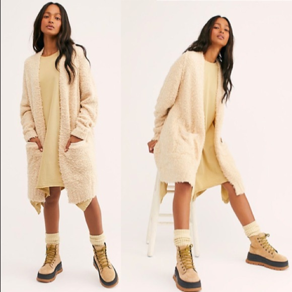 Free People Sweaters - FREE PEOPLE Once in a Lifetime Cardi NWT XS Tea